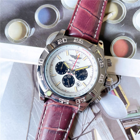 Breitling Chronometer 46.35mm casing Perfect for collector as replacement to keep the original in storage Black/Black or Brown/White Product ID: BL 0215 YY Please specify color preference FREE GIFT BOX Shipped from West Palm Beach, FL 2 to 5 day delivery USPS First Class Mail